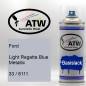 Preview: Ford, Light Regatta Blue Metallic, 33 / 6111: 400ml Sprühdose, von ATW Autoteile West.